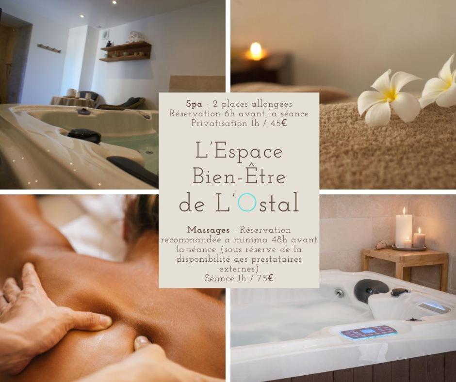 L'Ostal - Bed & Breakfast - Chambres Et Suites De 25 A 40M2 - Spa Saint-Hilaire-d'Ozilhan Экстерьер фото
