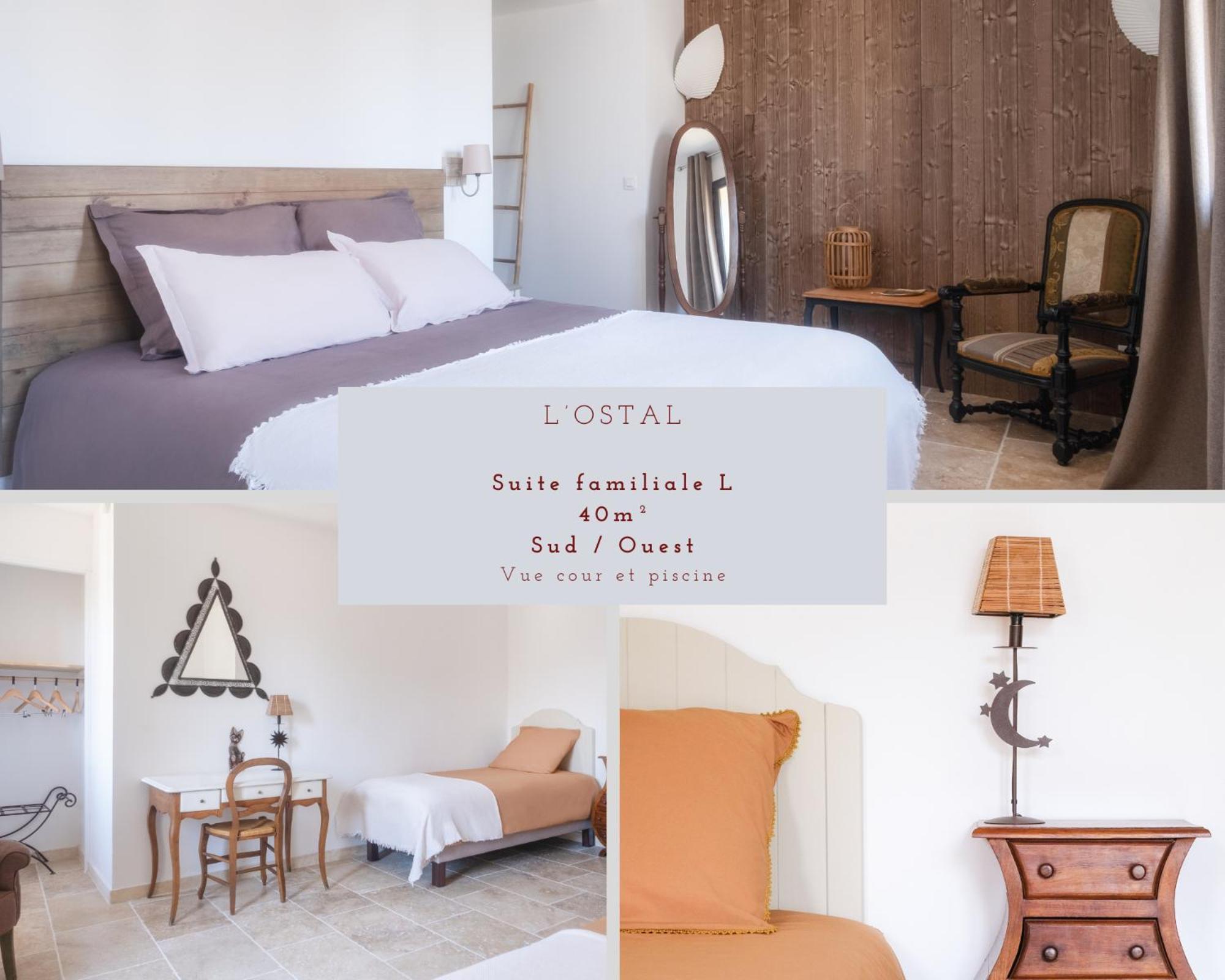 L'Ostal - Bed & Breakfast - Chambres Et Suites De 25 A 40M2 - Spa Saint-Hilaire-d'Ozilhan Экстерьер фото